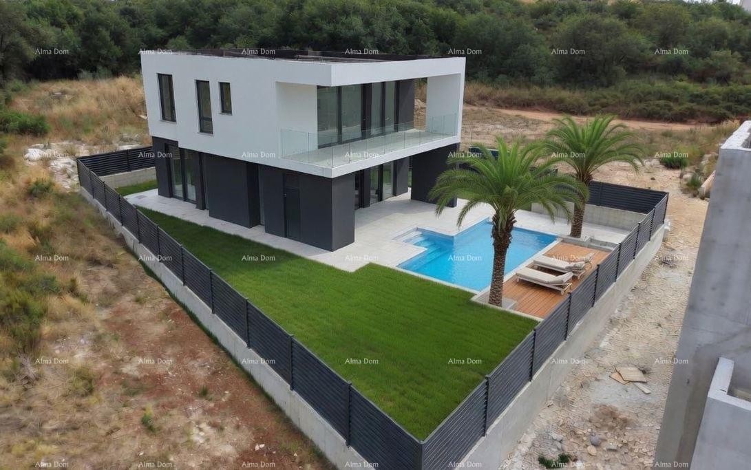 VILLA MIT POOL IN MEDULIN – NUR 70 M VOM MEER UND STRAND, MEERBLICK