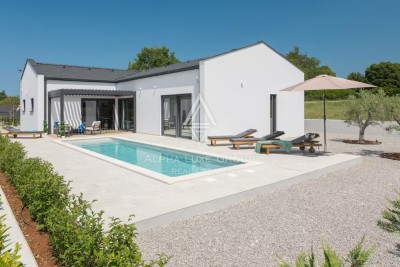 Istrien, Sveti Petar u Šumi, moderne Villa mit beheiztem Pool