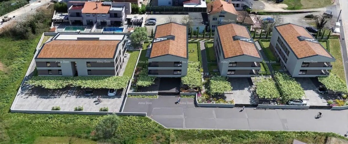 Verkauf von Wohnungen in modernem Neubau mit Pool, nahe Fažana!