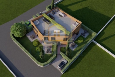 Poreč, okolica, Stan u prizemlju s jednom spavaćom sobom i vrtom, 3 km od mora - u izgradnji